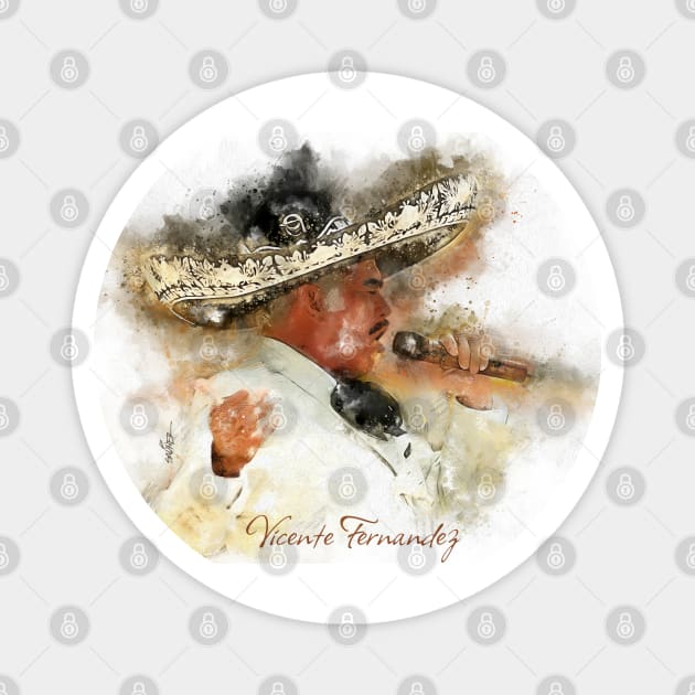 Vicente Fernandez Magnet by Sauher